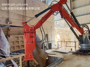 元征行矿山破碎用固定式液压破碎臂