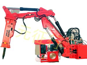 元征行砂石破碎用固定式破碎臂